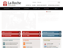 Tablet Screenshot of laroche.edu